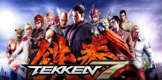 Les personnages de Tekken 7 avec le logo