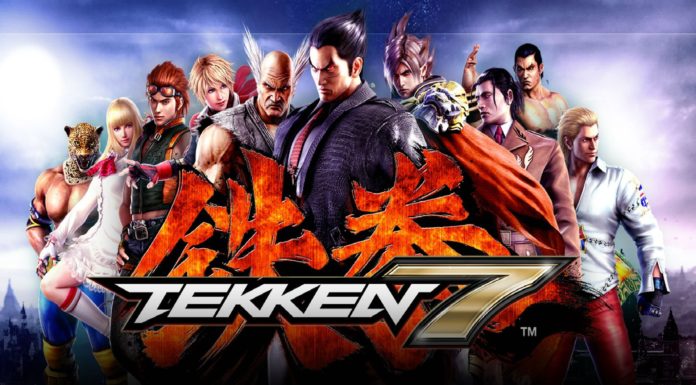 Les personnages de Tekken 7 avec le logo