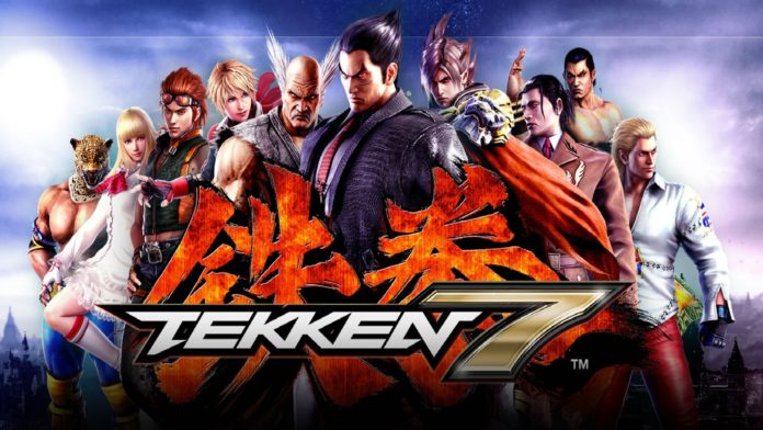 Les personnages de Tekken 7 avec le logo