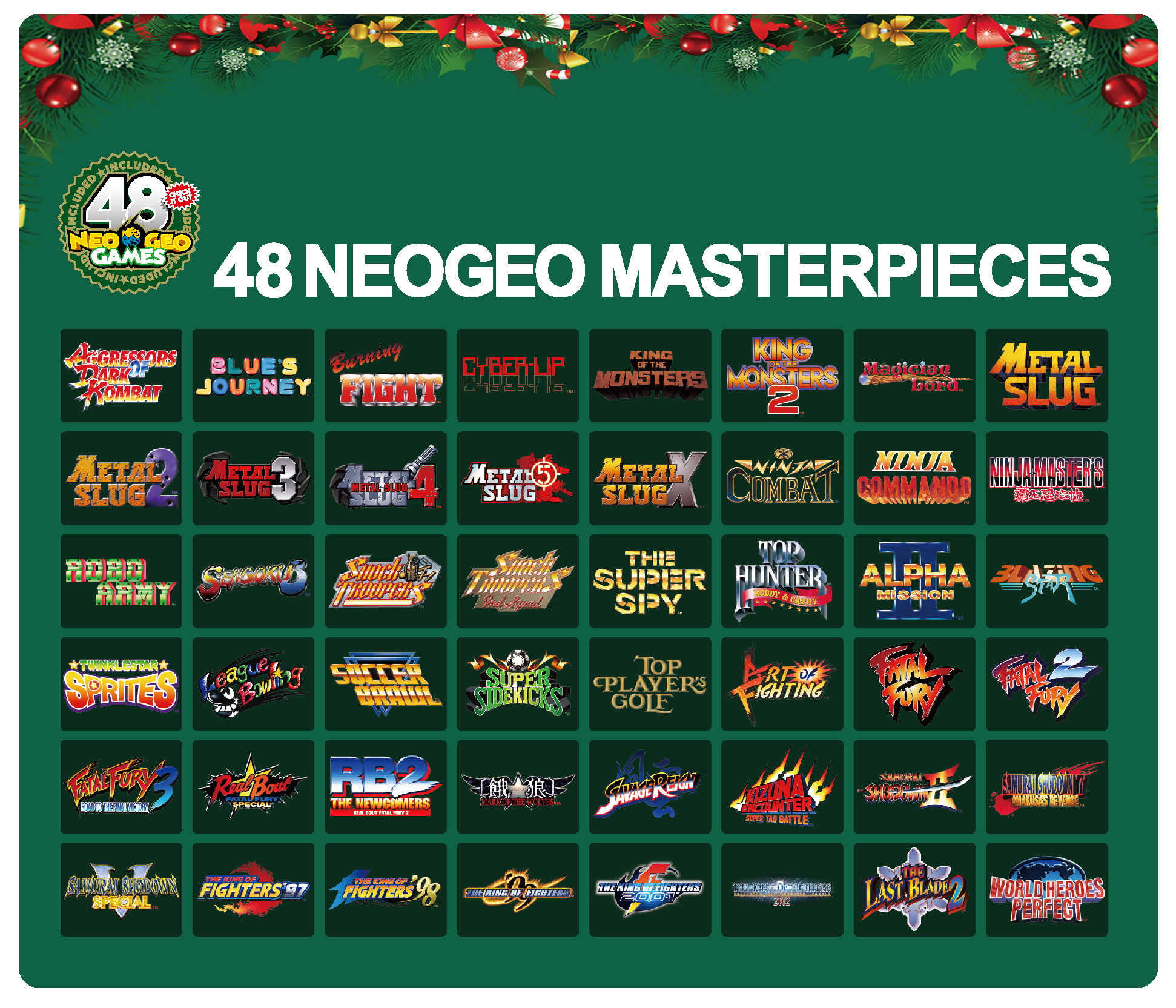 neo-geo-mini-edition-noel-liste-jeux