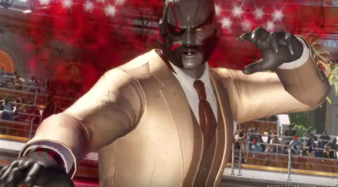 Dead or Alive 6 : Notes de patch de la version 1.02 Le personnage de Dead or Alive 6 Raidou en costume cravate et position de combat pour la mise à jour 1.02