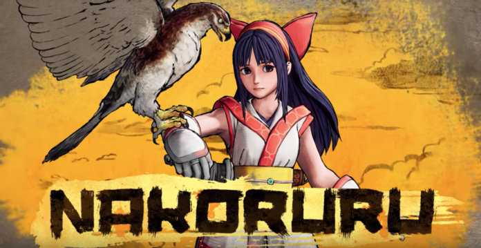 Le personnage Nakoruru et son faucon Mamahaha du jeu Samurai Shodown