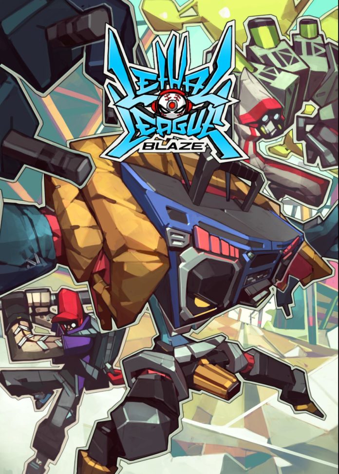 L'affiche de la version console du jeu Lethal League Blaze