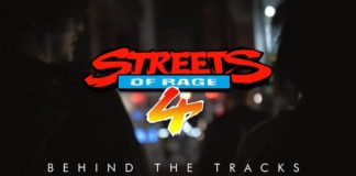 Le logo de la vidéo officielle Behind the Tracks sur les omcpositeurs du jeu Streets of Rage 4
