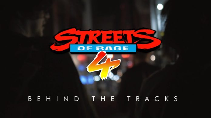 Le logo de la vidéo officielle Behind the Tracks sur les omcpositeurs du jeu Streets of Rage 4