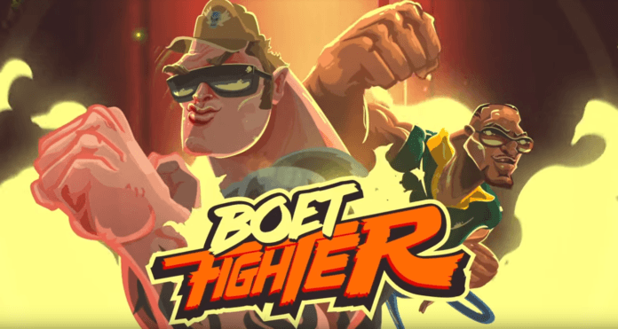 Les deux protagonistes de Boet Fighter : Hard Eddy et Mod-C