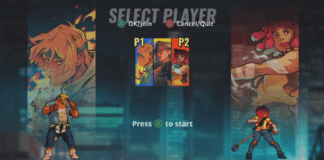 L'écran de sélection de personnages de Streets of Rage 4 sur la vidéo de gameplay de la PAX West