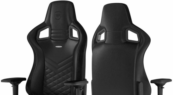 la chaise gamer noblechairs Epic de face et de dos