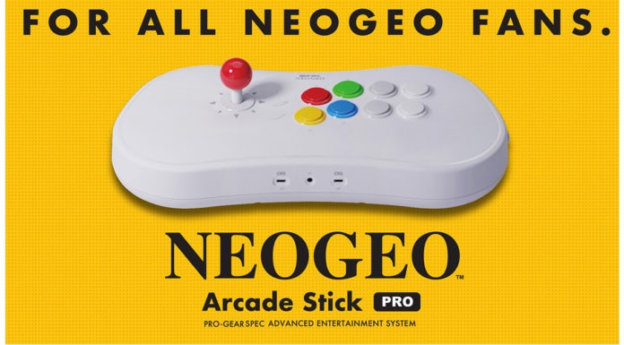 Le slogan du NeoGeo Arcade Stick Pro