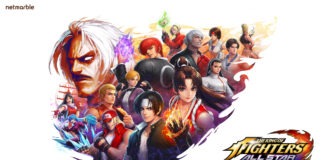 L'affiche du jeu mobile The Kinf of Fighters AllStar