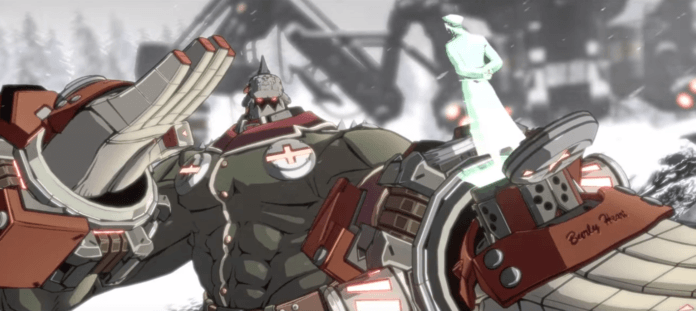 Le personnage Potemkin dans sa bande-annonce sur New Guilty Gear