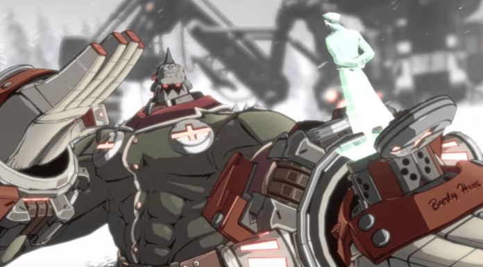 Le personnage Potemkin dans sa bande-annonce sur New Guilty Gear