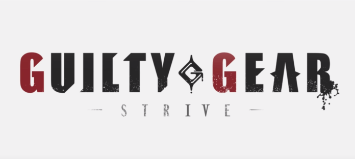 Le logo sur fond blanc du jeu Guilty Gear : Strive