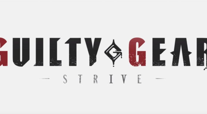 Le logo sur fond blanc du jeu Guilty Gear : Strive