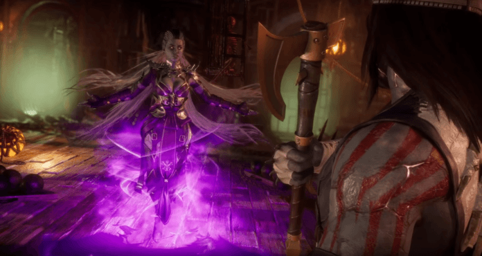 Le personnage en DLC Sindel dans sa bande-annonce sur Mortal Kombat 11