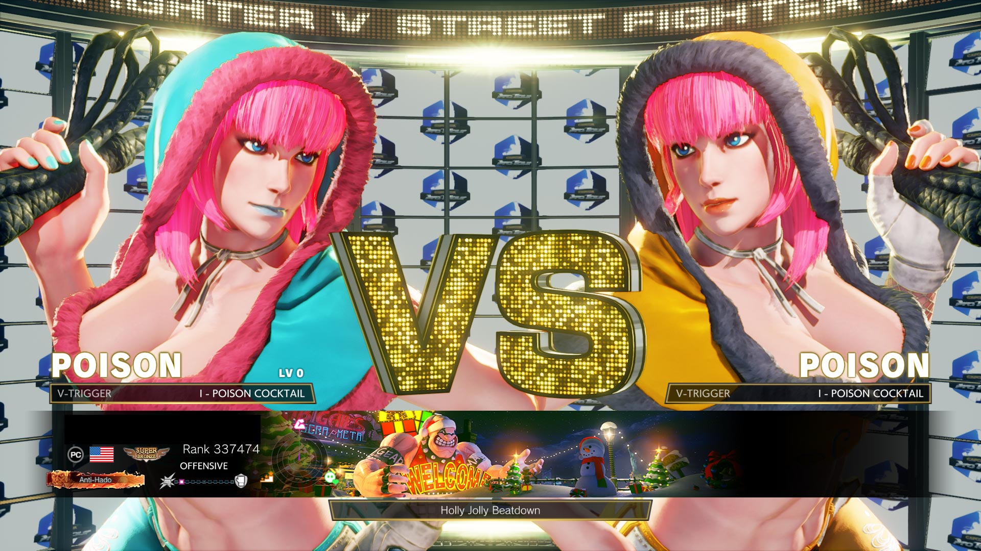 poison street fighter 5 costume noel