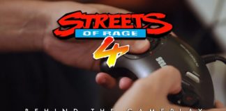 Le logo du making of « behind the gameplay » sur le jeu à sortir Streets of Rage 4