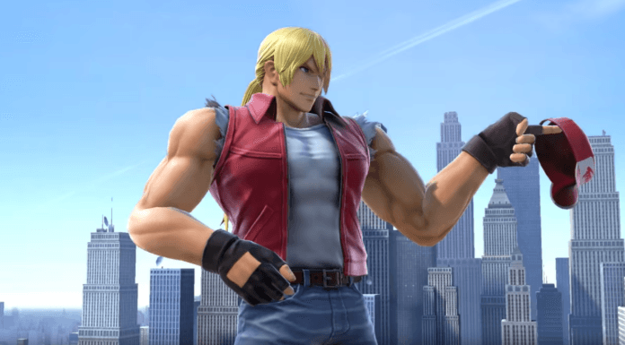 Le personnage additionnel Terry Bogard dans la mise à jour 6.0.0 de Super Smash Bros. Ultimate