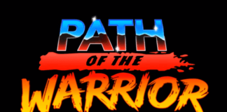 Le logo du jeu en réalité virtuelle path of the warrior sur Oculus Quest et Oculus Rift