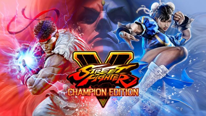 Le logo de Street Fighter V: Champion Edition avec Ryu et Chun-Li