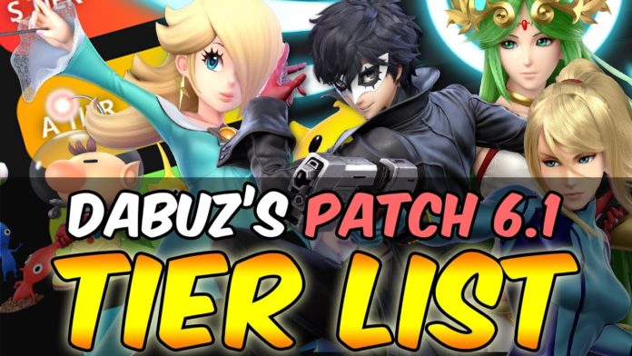 Dabuz Tier List Super Smash Bros Ultimate 6.1.0