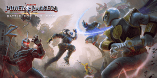 Le visuel de la version 2.0 de Power Rangers: Battle for the Grid avec 6 personnages qui s'affrontent