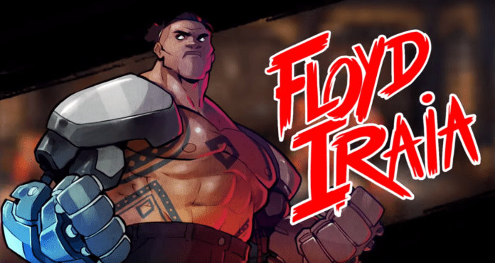 La quatrième combattant de Streets of Rage 4 Floyd Iraia avec ses bras d'acier