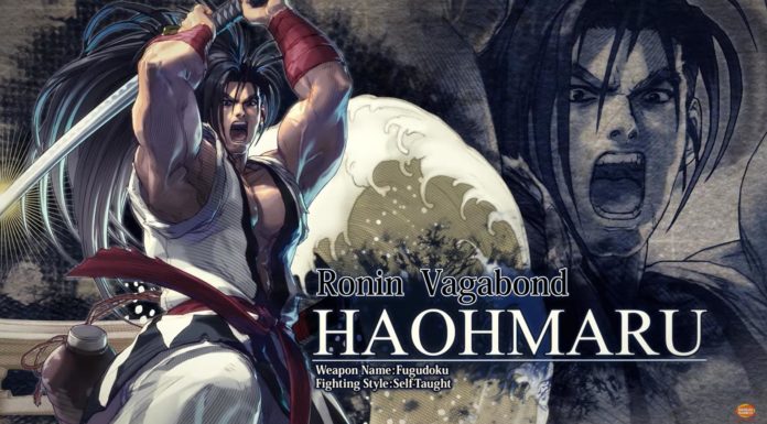 Le personnage de Samurai Shodown Haohmaru dans SoulCalibur VI