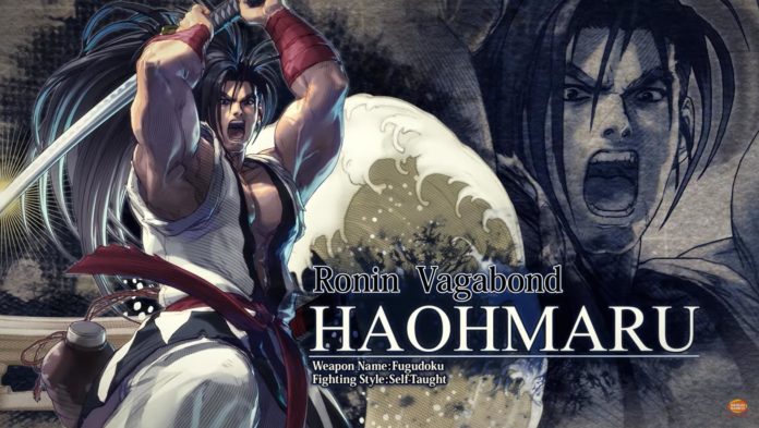 Le personnage de Samurai Shodown Haohmaru dans SoulCalibur VI
