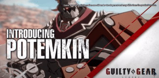 Le personnage de Guity Gear Strive Potemkin dans son tutoriel vidéo