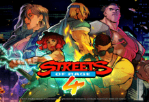 Le logo de Streets of Rage 4 avec tous les personnages pour son test