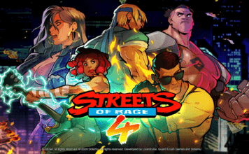 Le logo de Streets of Rage 4 avec tous les personnages pour son test