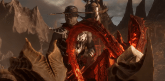 Le personnage de Mortal Kombat 11 Kung Lao sur une monture à cornes