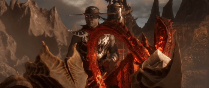 Le personnage de Mortal Kombat 11 Kung Lao sur une monture à cornes