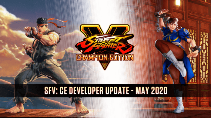 Le logo de Street Fighter V Champion Edition avec Ryu et Chun-LI de chaque côté