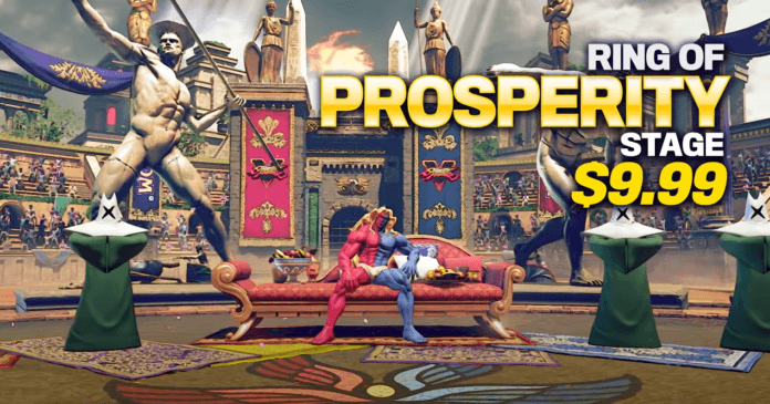 Le niveau en DLC du Capcom Pro Tour 2020 : Ring of Prosperity