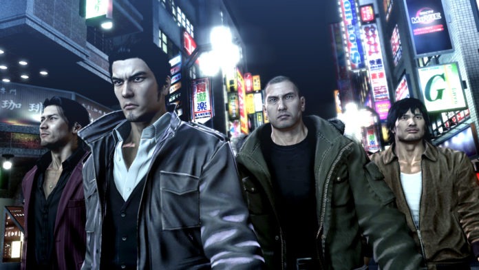 Les personnages du jeu de SEGA Yakuza