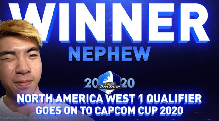 Le vainqueur du premier tour du Capcom Pro Tour Online 2020 de la côte ouest des USA