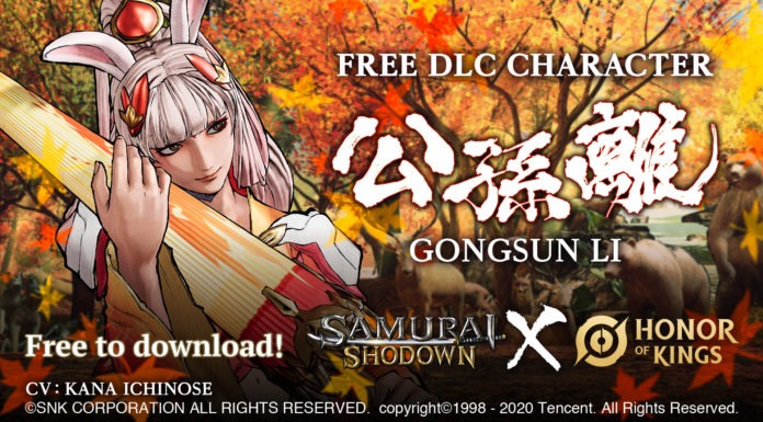 Le personnage DLC en provenance d'Honor of Kings Gongsun LI dans Samurai Shodown à l'occasion de la mise à jour 2.00