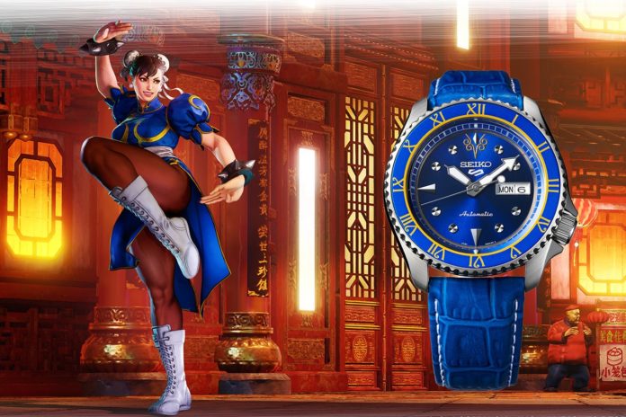 Montre Street Fighter par la société d'horlogerie haut-de-gamme japonaise Seiko