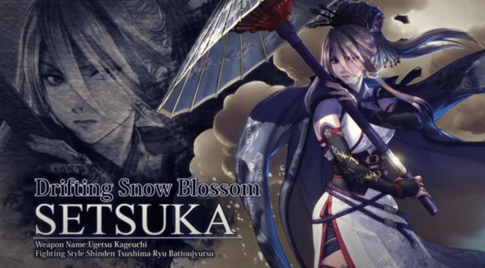 Le nouveau personnage en DLC de SoulCalibur VI : Setsuka
