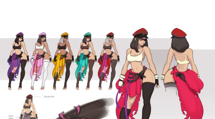 L'un des gagnants du concours de design pour Street Fighter V avec un habit en plusieurs couleurs pour Juri