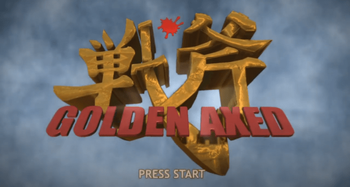 Le logo du jeu de Sega Golden Axed: A Cancelled Prototype