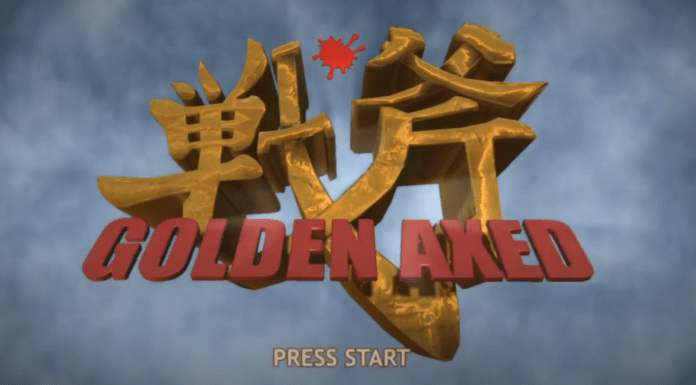 Le logo du jeu de Sega Golden Axed: A Cancelled Prototype