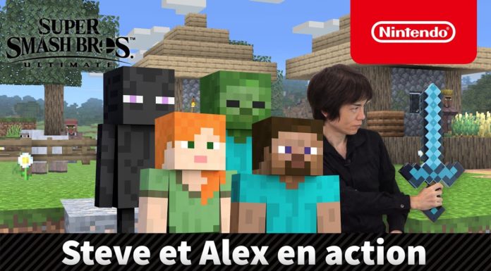 présentation et date de sortie de Steve Minecraft sur Super SMash bros Ultimate