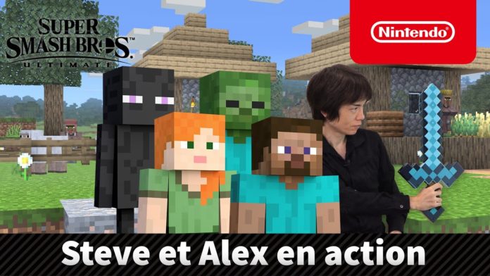 présentation et date de sortie de Steve Minecraft sur Super SMash bros Ultimate