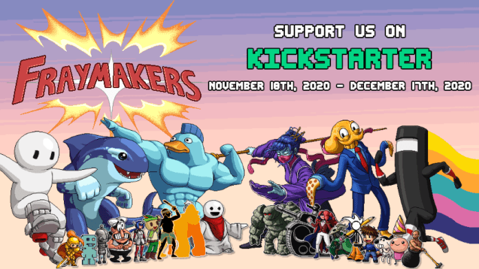 Le logo du jeu Fraymakers pour sa campagne de crowdfunding Kickstarter