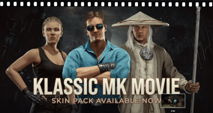 Les trois personnages du DLC MK Film Klassique pour Mortal Kombat 11