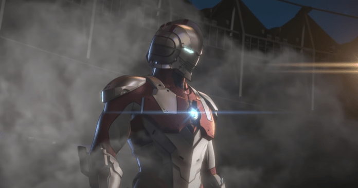 Le personnage d'Ultraman dans Override 2: Super Mech League dans une vidéo de Gameplay