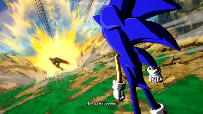 Dragon Ball FighterZ mods sonic Wargreymon Freezer coupé en deux